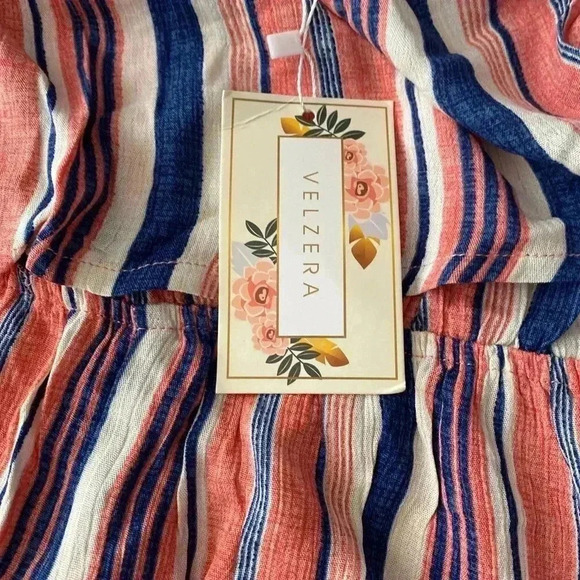 🆕Velzera Trendy Stripe Lightweight Spring Chic Vibes Midi Jumsuit🆕 - Picture 7 of 9